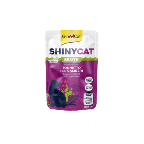 Gimcat Shinycat Broth Tuna & Shrimp 70g