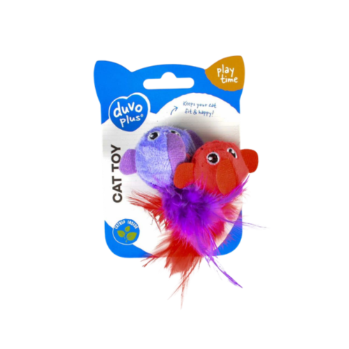 DUVO PLUS ASSORTMENT BIRD WITH FEATHER 2PCS