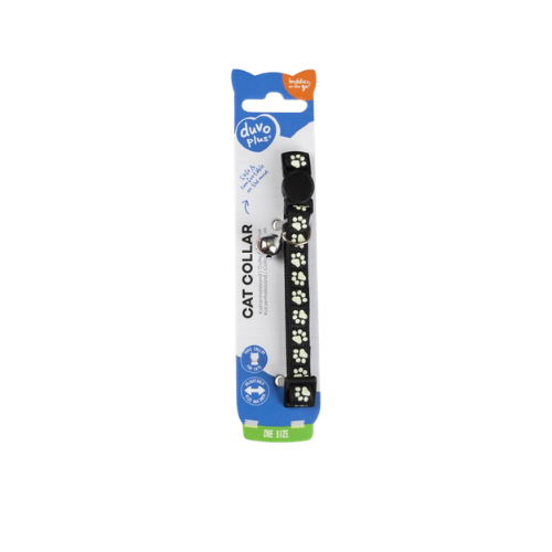 DUVO PLUS CAT COLLAR PAW PRINT 10MM*20-30CM