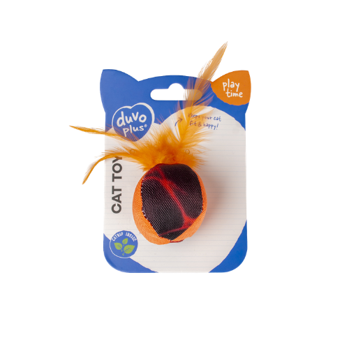 DUVO PLUS FLASH BALL WITH FEATHER 4.5CM