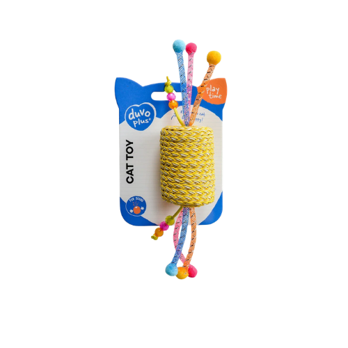 DUVO PLUS JOLLY YELLOW ROLL WITH ROPE 17X4.5CM