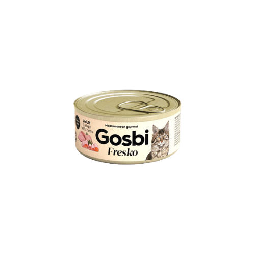 Gosbi Fresko Cat Adult Turkey With Ham 70g