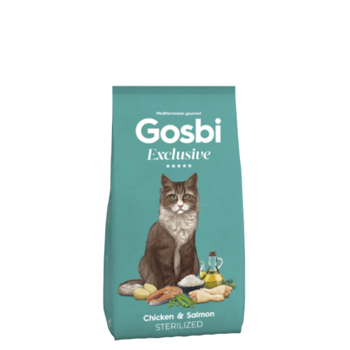 Gosbi Exclusive Cat Chicken & Salmon Sterilized 1.5kg