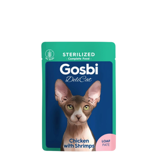 Gosbi Delicat Adult Sterilized Chicken & Shrimps Loaf 70g