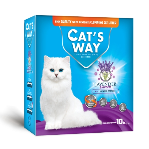 CATS WAY BOX BENTONITE LAVENDER 10L