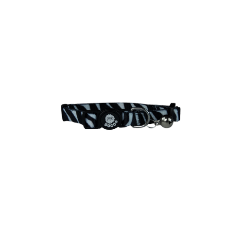 Doco Furball Breakaway Cat Collar black Zebra