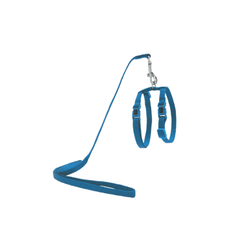 Doco Signature Cat Harness + Leash Adjustable Blue