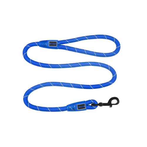 Doco Reflective Rope Leash Blue Large