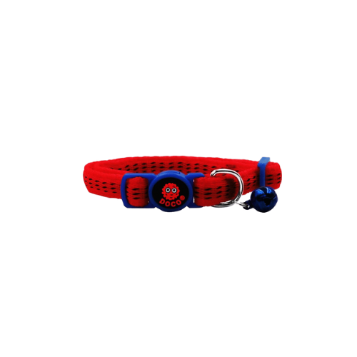 Doco Furball Breakaway Puffy Collar Red