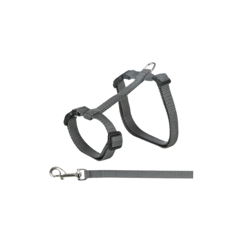 Doco Signature Cat Harness + Leash Adjustable Grey