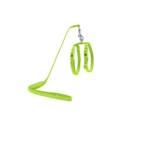 Doco Signature Cat Harness + Leash Adjustable Lime