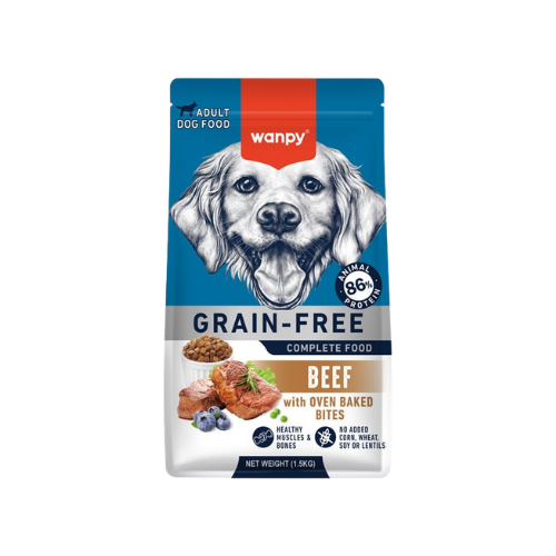 WANPY GRAIN FREE ADULT DOG BEEF 1.5KG