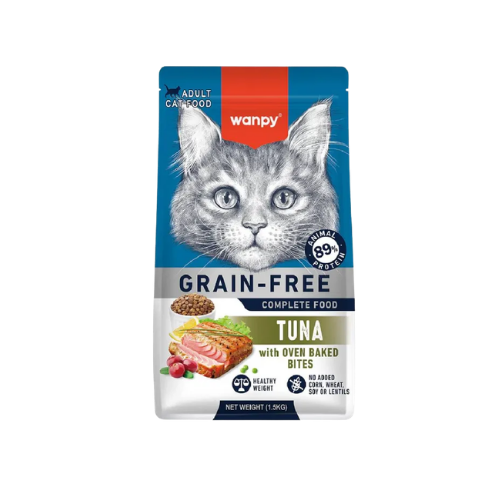 WANPY GRAIN FREE ADULT CAT TUNA 1.5KG