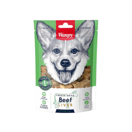 Wanpy Dog Freeze Dried Beef Liver Treat 100g