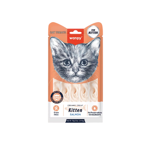 Wanpy Cat Kitten Creamy Salmon Treat 70g