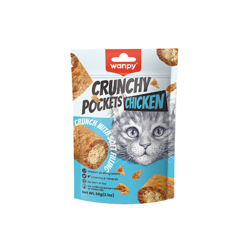Wanpy Crunchy Pocket Chicken Recipe - 60G