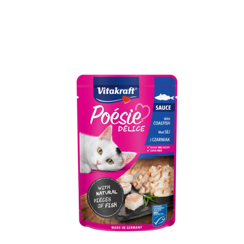 Vitakraft Poésie Délice DéliSauce Pollock Cat Food - 85g