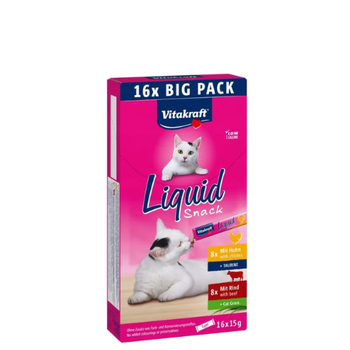 VITAKRAFT LIQUID SNACK MIX 16x15g