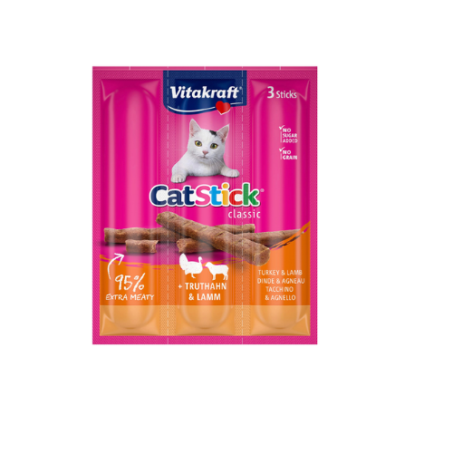 VITAKRAFT CAT STICK TURKEY & LAMB 18G