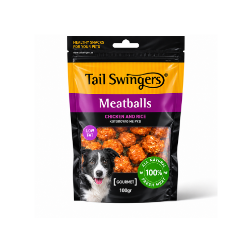 Tail Swingers Meatballs Chicken & Rice 100% - 100G