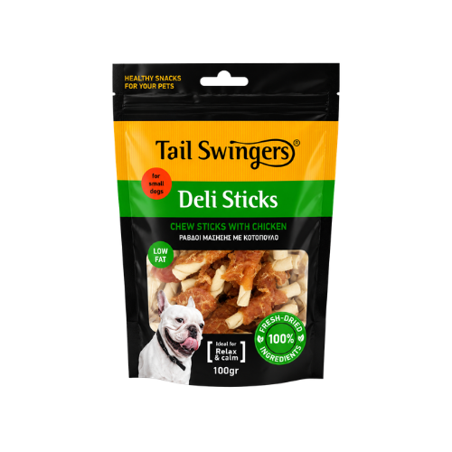 Tail Swingers Twists Chew With Chicken 100% - 80G