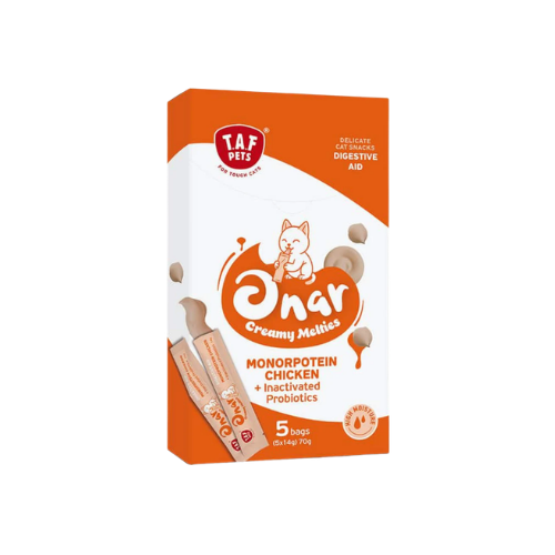 T.A.F Pets Onar Creamy Snack Digestive Aid 5 Bags - 70G
