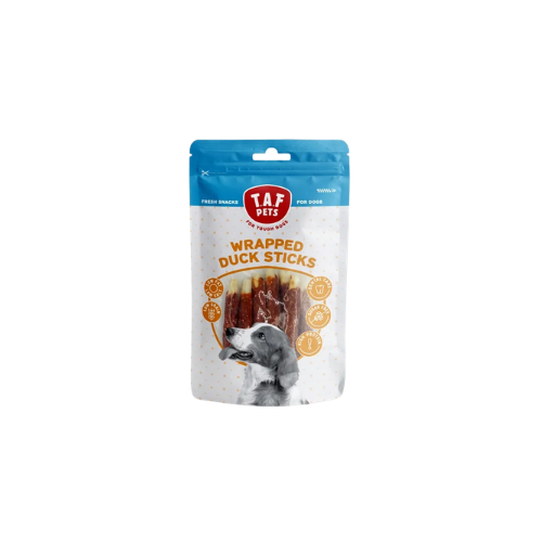 T.A.F Pets Wrapped Duck Sticks 75G