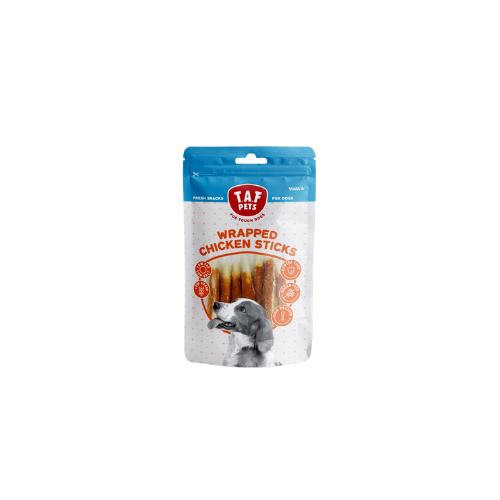 T.A.F Pets Fresh Dog Treats Wraped Chicken Sticks 75G