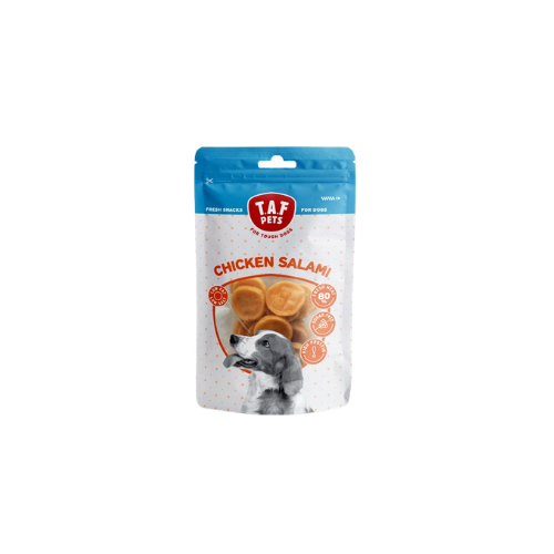 T.A.F Pets Fresh Dog Treats Chicken Salami 75G