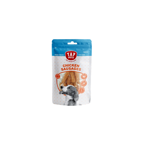 T.A.F Pets Fresh Dog Treats Chicken Sausages 75G