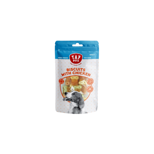 T.A.F Pets Fresh Dog Treats Biscuits & Chicken 75G