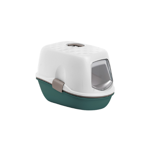 Stefanplast Furba Top Chic White/English Green - 58.5 x 39.4 x 42.7Cm