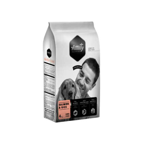 AMITY Premium Salmon & Rice Dog Food - 4Kg