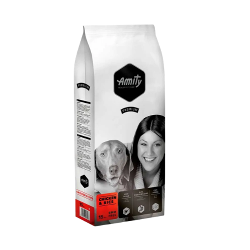AMITY Premium Chicken And Rice Dog Food - 15Kg