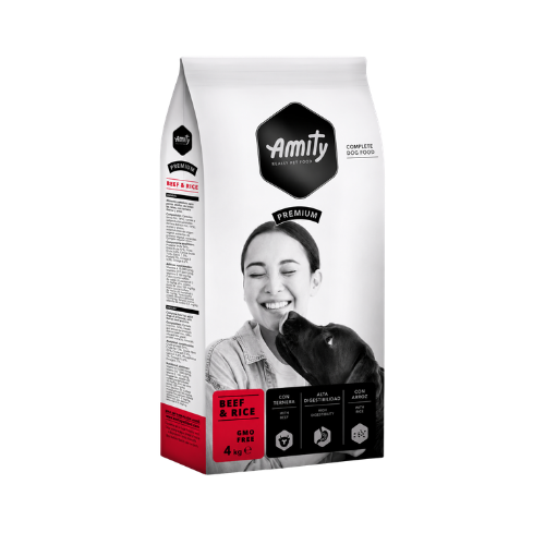 AMITY Premium Beef & Rice Dog Food - 4Kg