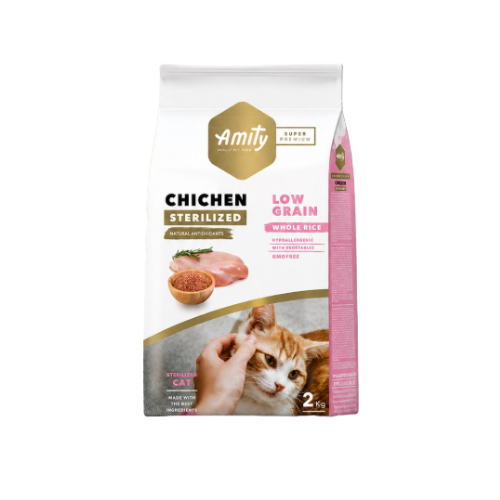 AMITY Super Premium Sterilized Chicken Cat Food - 2Kg