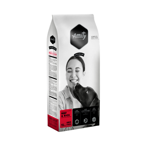 AMITY Premium Beef And Rice Dog Food - 15Kg