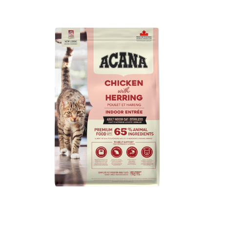 Acana Indoor Entrée, Chicken with herring dry food 340G