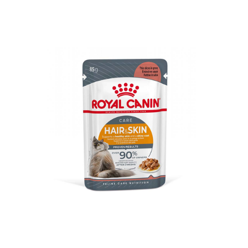 ROYAL CANIN CAT WET HAIR & SKIN CARE GRAVY 85G