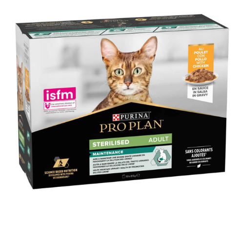Pro Plan Sterilised Maintenance Chicken Wet Cat Food - 85g