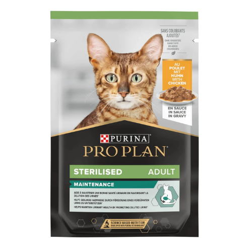 Pro Plan Sterilised Maintenance Chicken Wet Cat Food - 85g