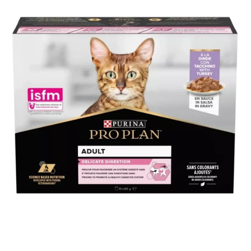 PRO PLAN WET DELICATE DIGESTION TURKEY 10X85G