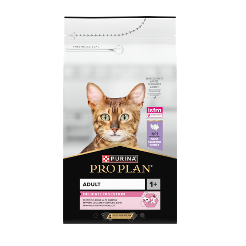 Pro Plan Adult Delicate Digestion, Dry Cat Food with Turkey, 1.5 kg