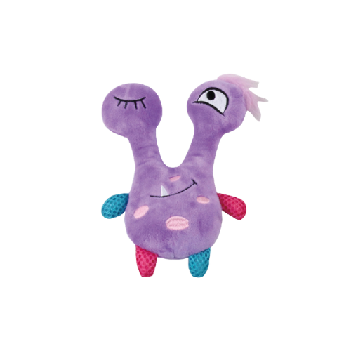 Pawise Monster Plush Pet Toy – Purple 22cm