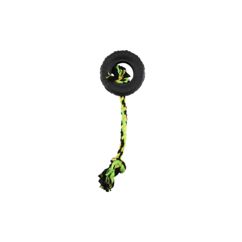 Pawise Tuff Tire With Rope Dog Toy L/XL 18cm