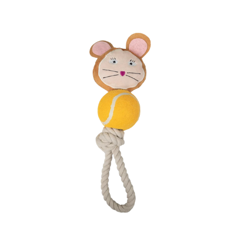 Pawise Play & Tug Mouse With Ball