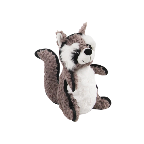 pawise Fluff & Tuff Dog Toy Raccoon 24cm