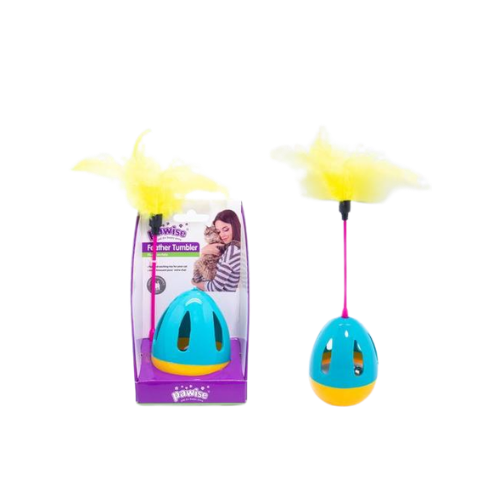 Pawise Feather Tumbler Cat Toy