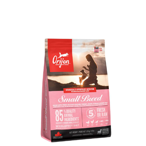 ORIJEN DOG SMALL BREED CHIKEN,TURKEY,QUAIL,&WILD CAUGHT FISH 1.8 KG