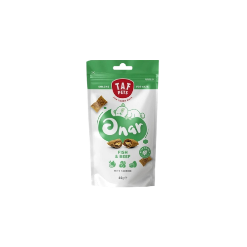 T.A.F Pets ONAR Cat Snacks Fish & Beef 60G